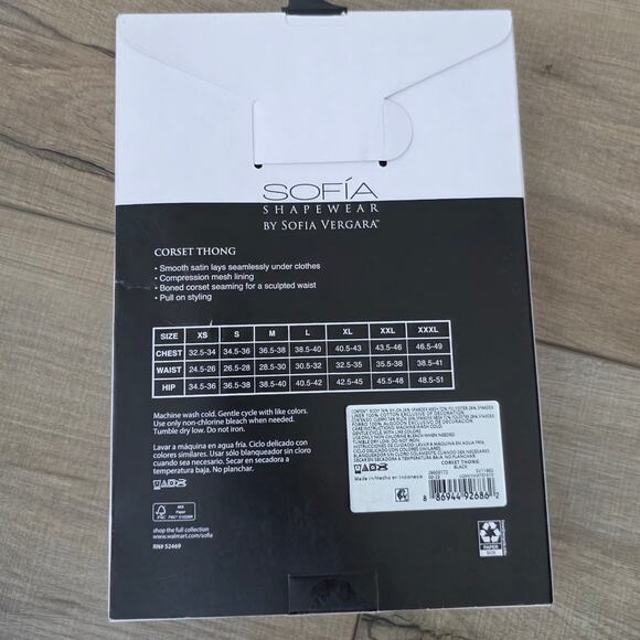 Sofia Intimates by Sofia Vergara Corset Shaping Thong Women Sz XXL - Picture 4 of 8